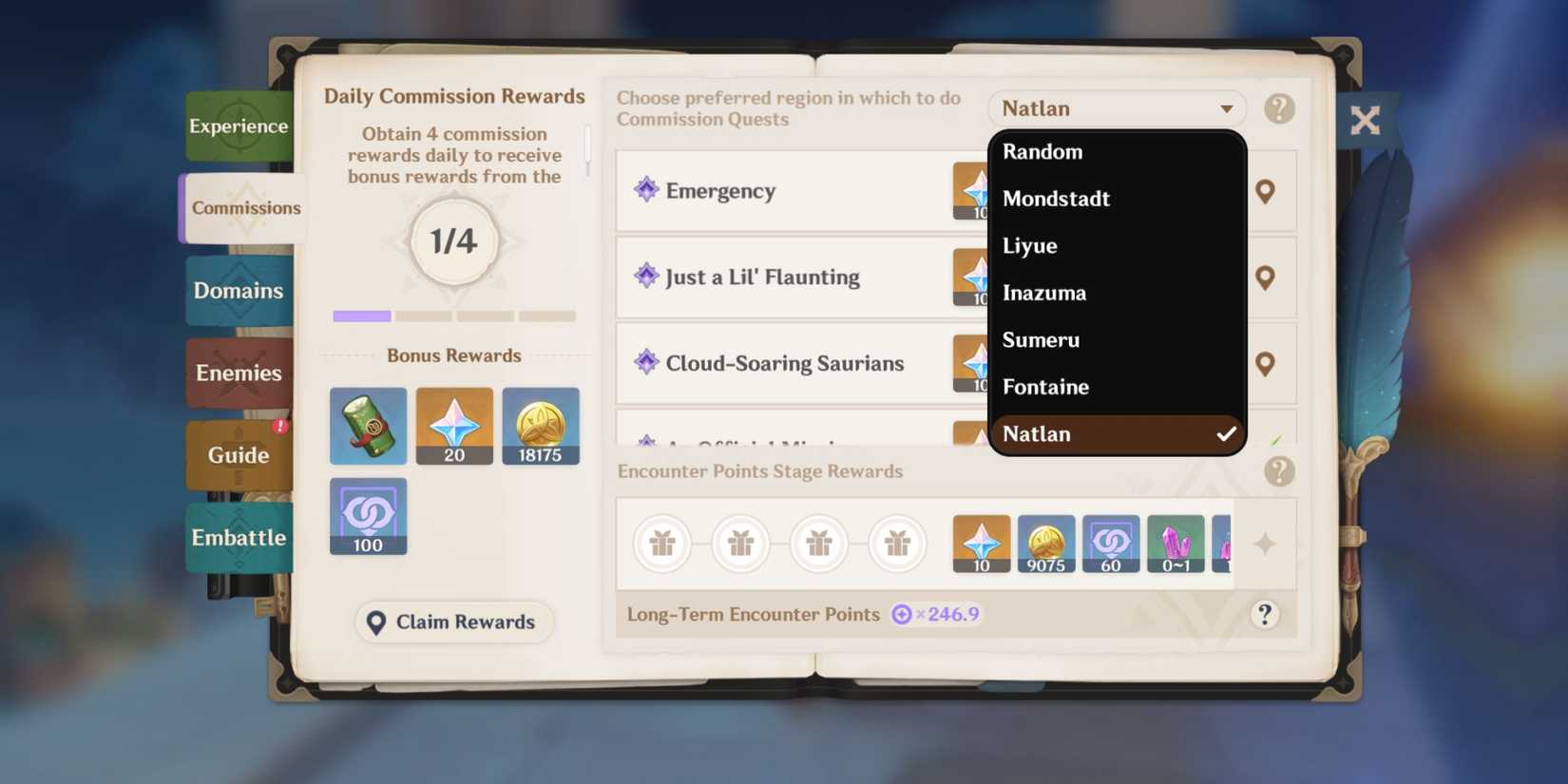 Genshin Impact-  How To Get The Tending To A Tepetlisaurus Daily Commission