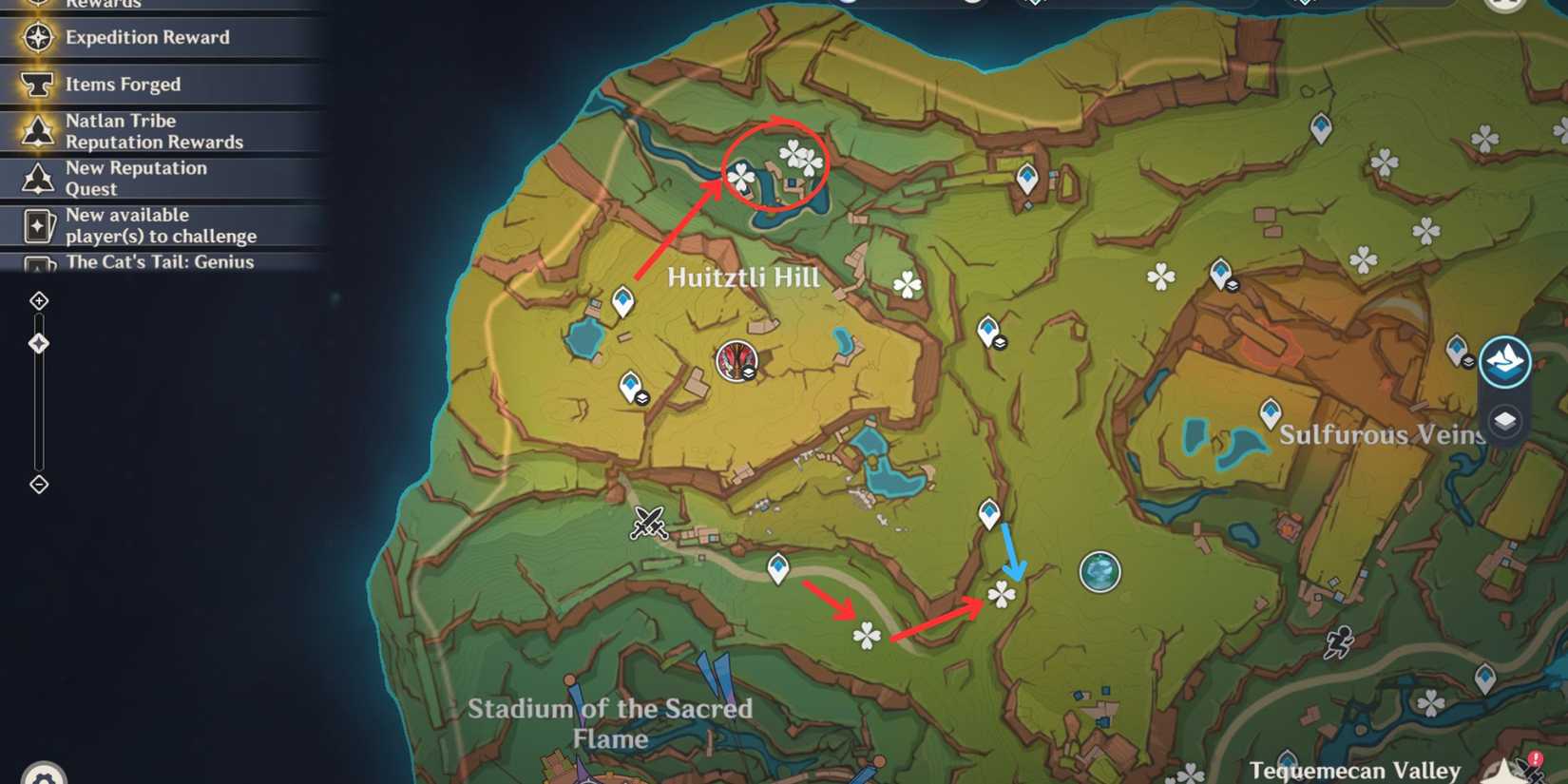 genshin impact-huitztli hill