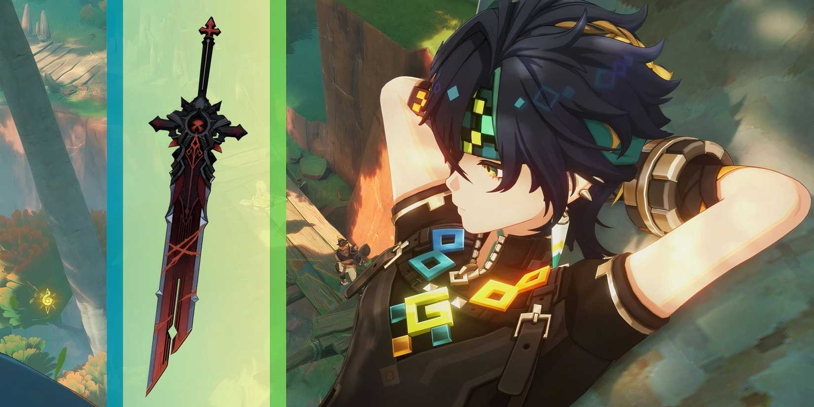 Genshin Impact Kinich and Wolf's Gravestone