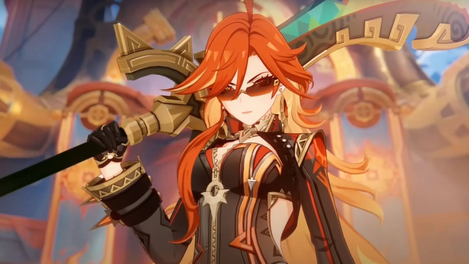 genshin impact mavuika preparing for battle