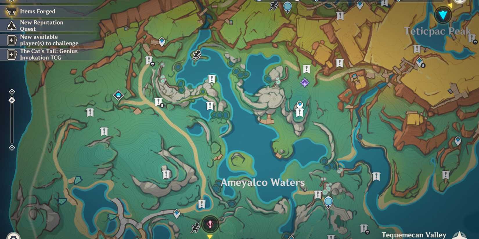 genshin impact- people of the springs map