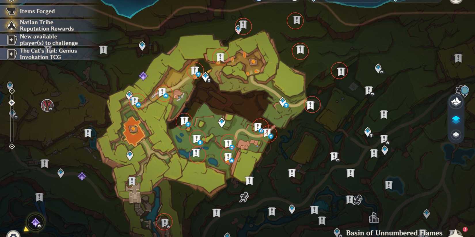 Pyroculus Map Volcano Tequemecan Valley Pyroculus Locations