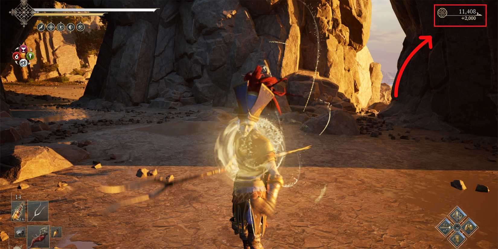 get 2000 from valuable shells in enotria the last song