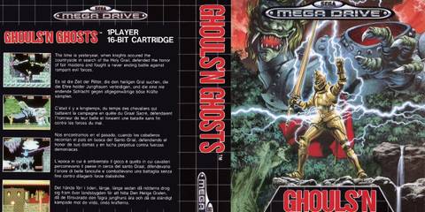 Ghouls 'n Goblins megadrive cover