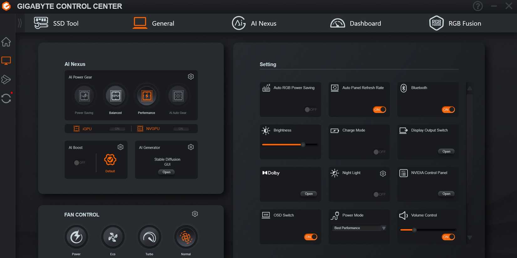 Gigabyte Aorus 16X Software #2
