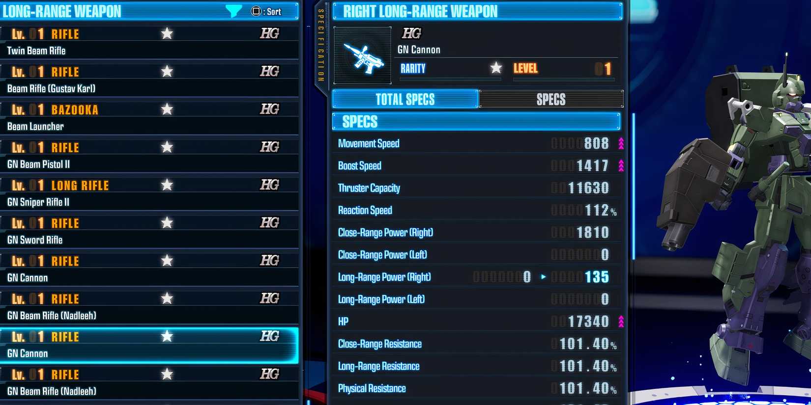 gn canon gundam breaker 4