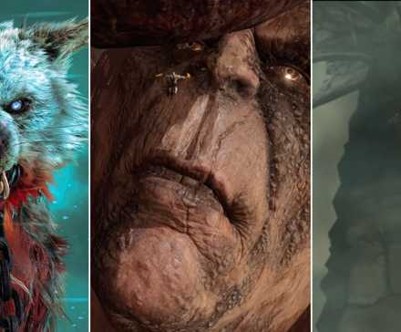 A collage of some of the largest bosses in the God of War series: Garm from Ragnarok, Cronos from GOW3 and the Hydra King from GOW1.