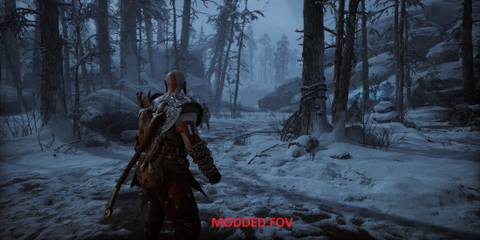god of war rangrarok pc modded fov 1