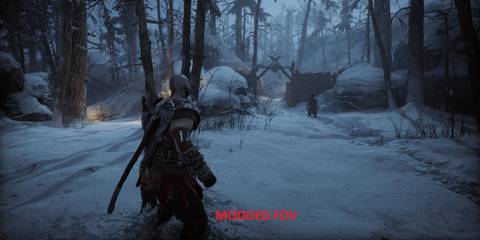 god of war rangrarok pc modded fov 2