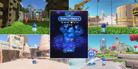 Gorilla Nebula levels in Astro Bot