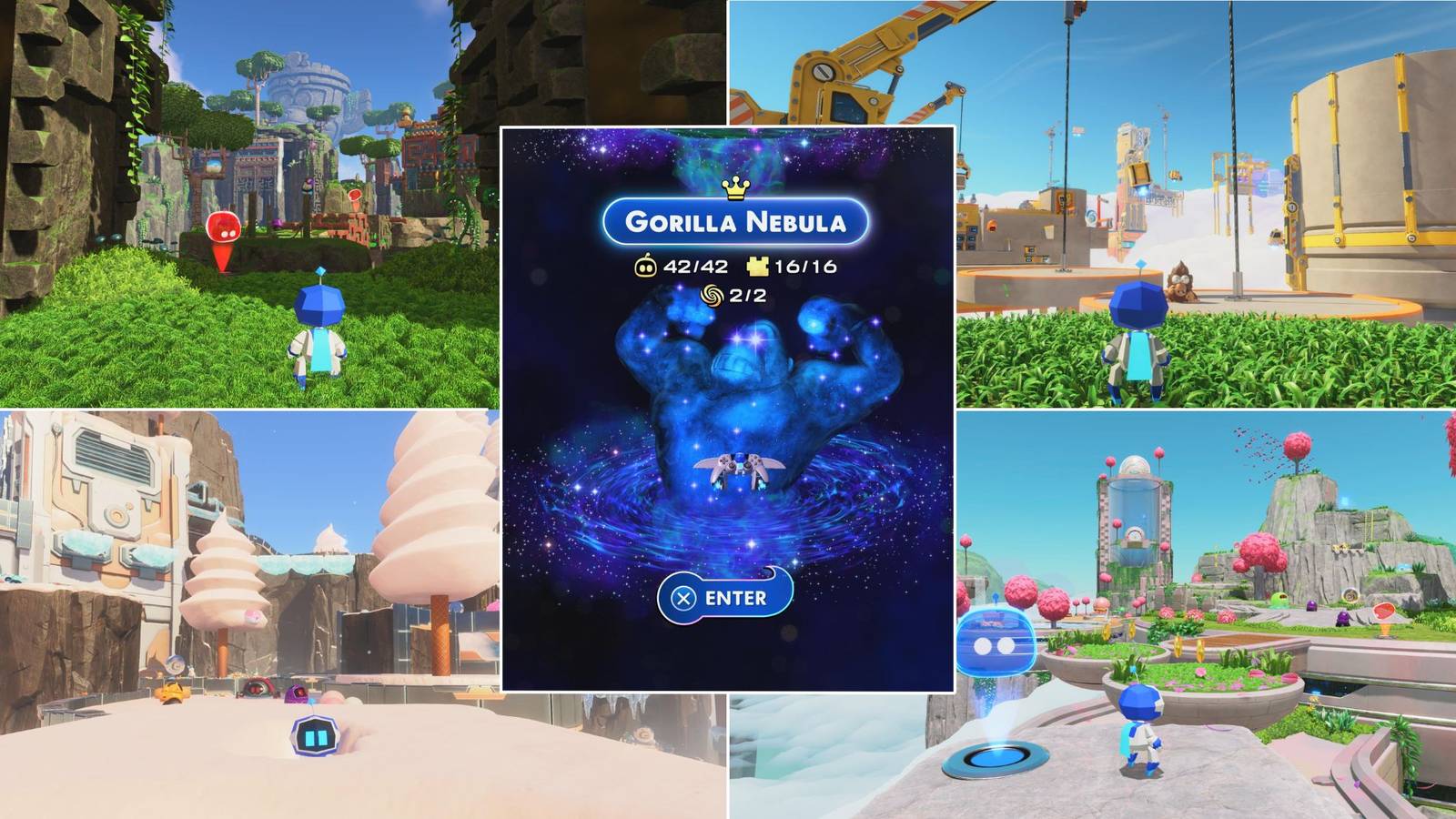 Gorilla Nebula levels in Astro Bot