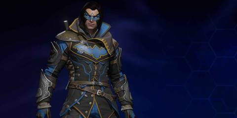 Nightwing in the Privateer suit style in Gotham Knights