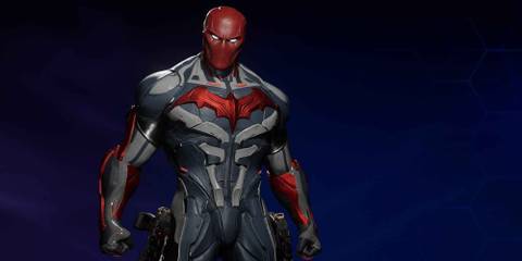 Red Hood in the Beyond suit style in Gotham Knights
