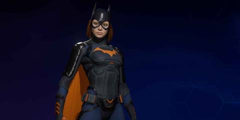 Batgirl in Neon Noir suit style in Gotham Knights