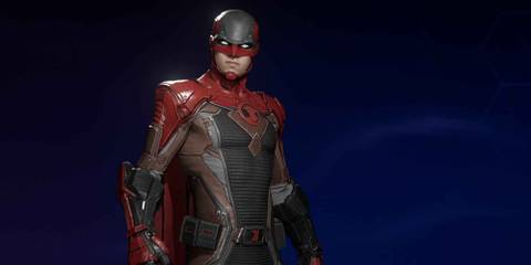 Robin in the Eternal suit style in Gotham Knights