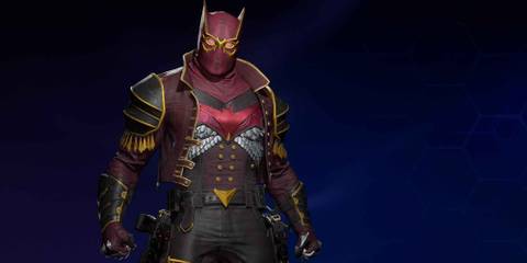 Red Hood in the Talon suit style in Gotham Knights
