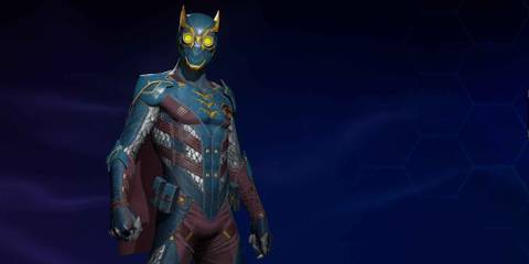 Robin in the Talon suit style in Gotham Knights