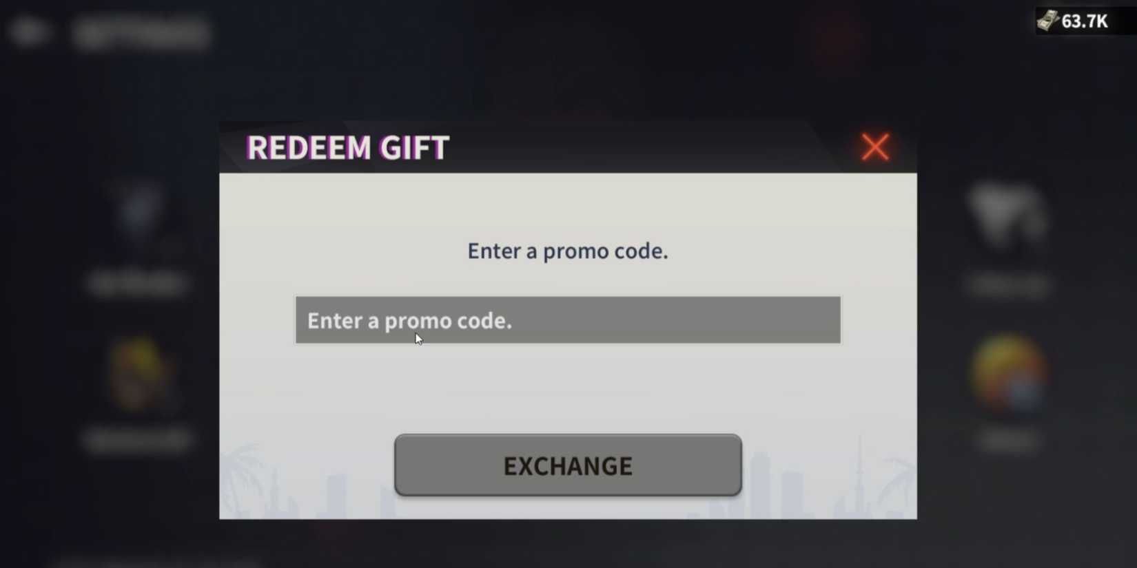 Grand Gangster War the codes tab