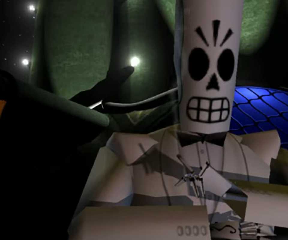 Manny Calavera dalam Grim Fandango gameplay