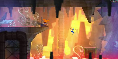 juan running towards a large gap