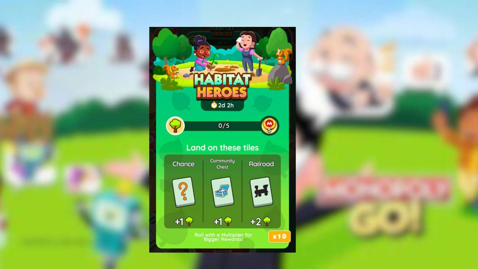 habitat heroes monopoly go