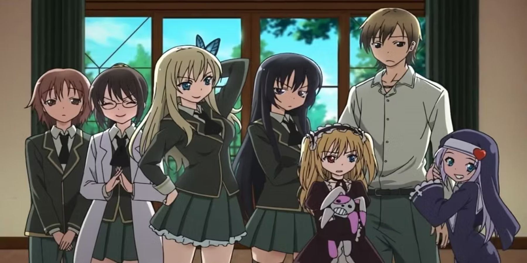 Haganai Rika, Sena, Kobato, Maria, Yukimura and Kodaka