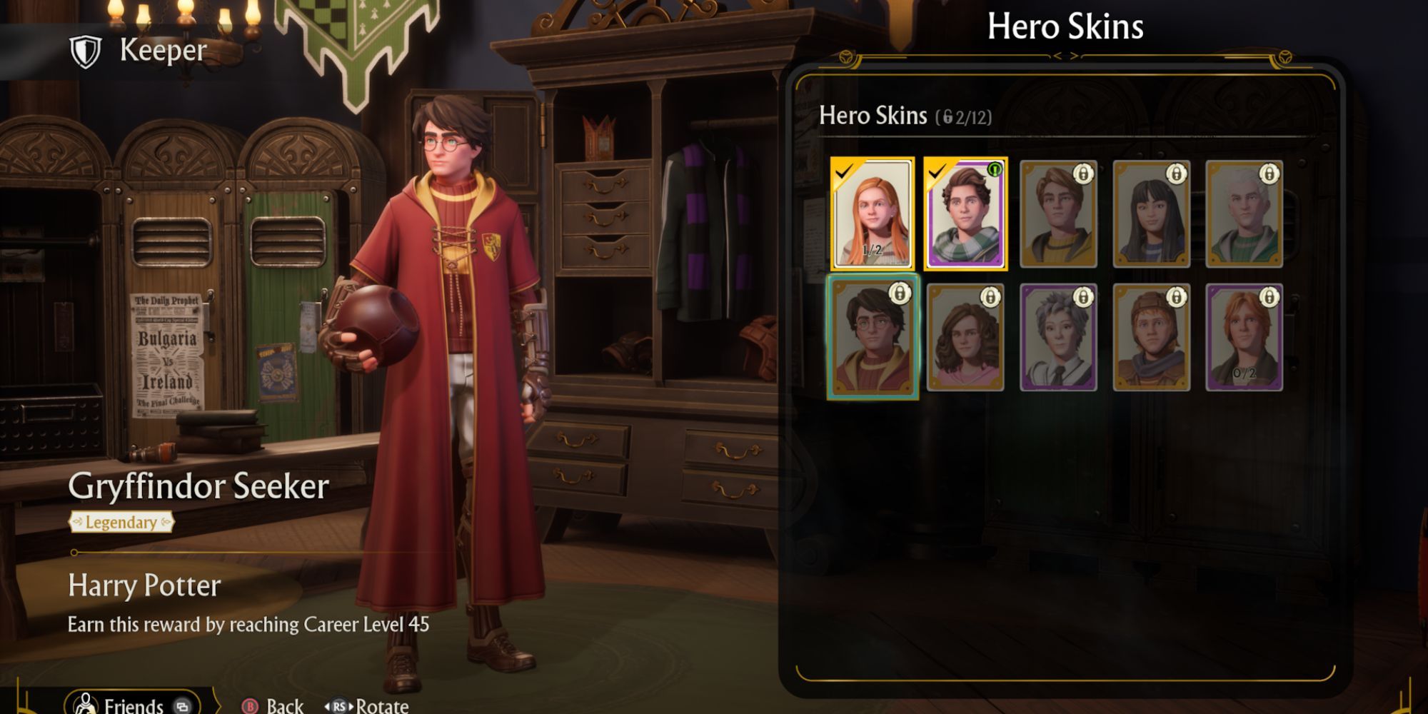 How To Unlock All Hero Skins In Quidditch Champions