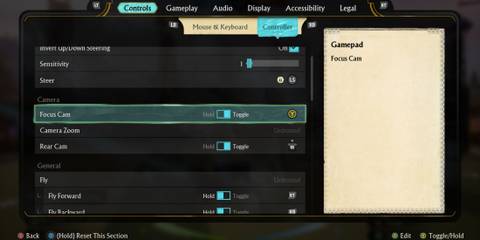 Harry Potter Quidditch Champions Controller Settings