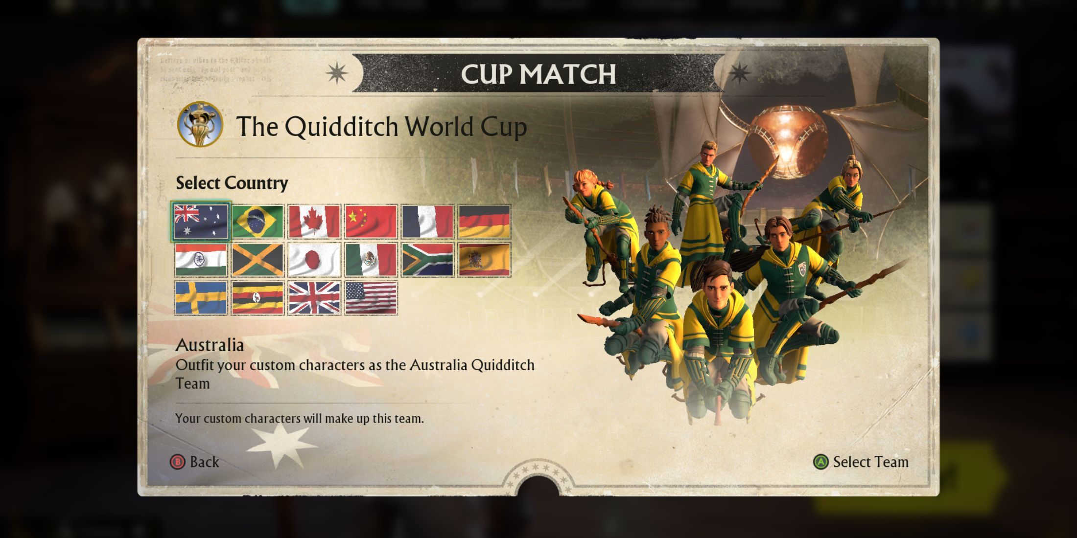 All National Teams in Quidditch Champions (& How to Unlock Them)