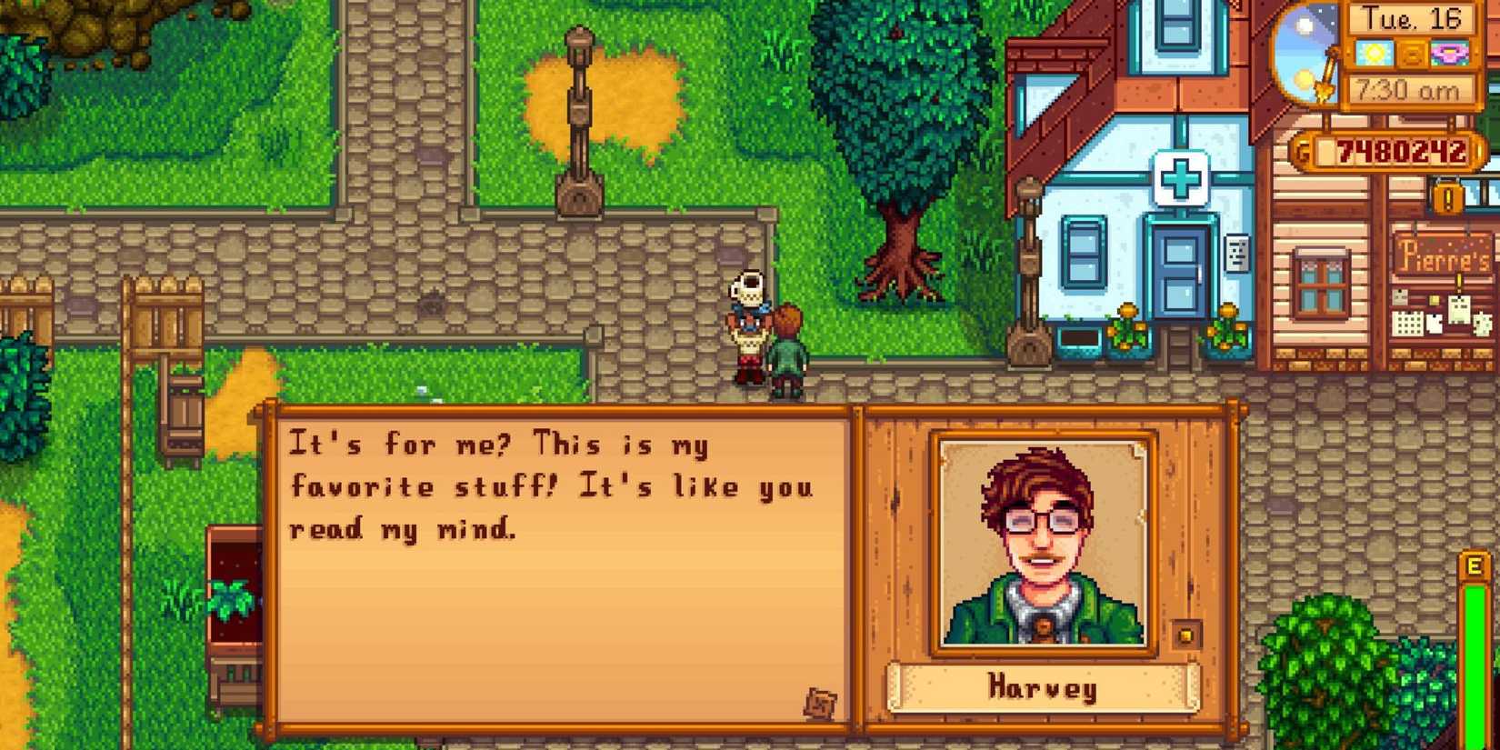 Harvey’s Loved Gifts in Stardew Valley