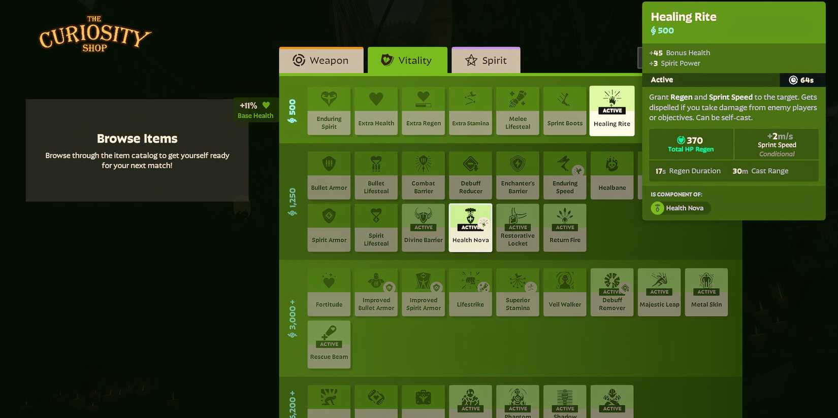 Healing Rite in Deadlock