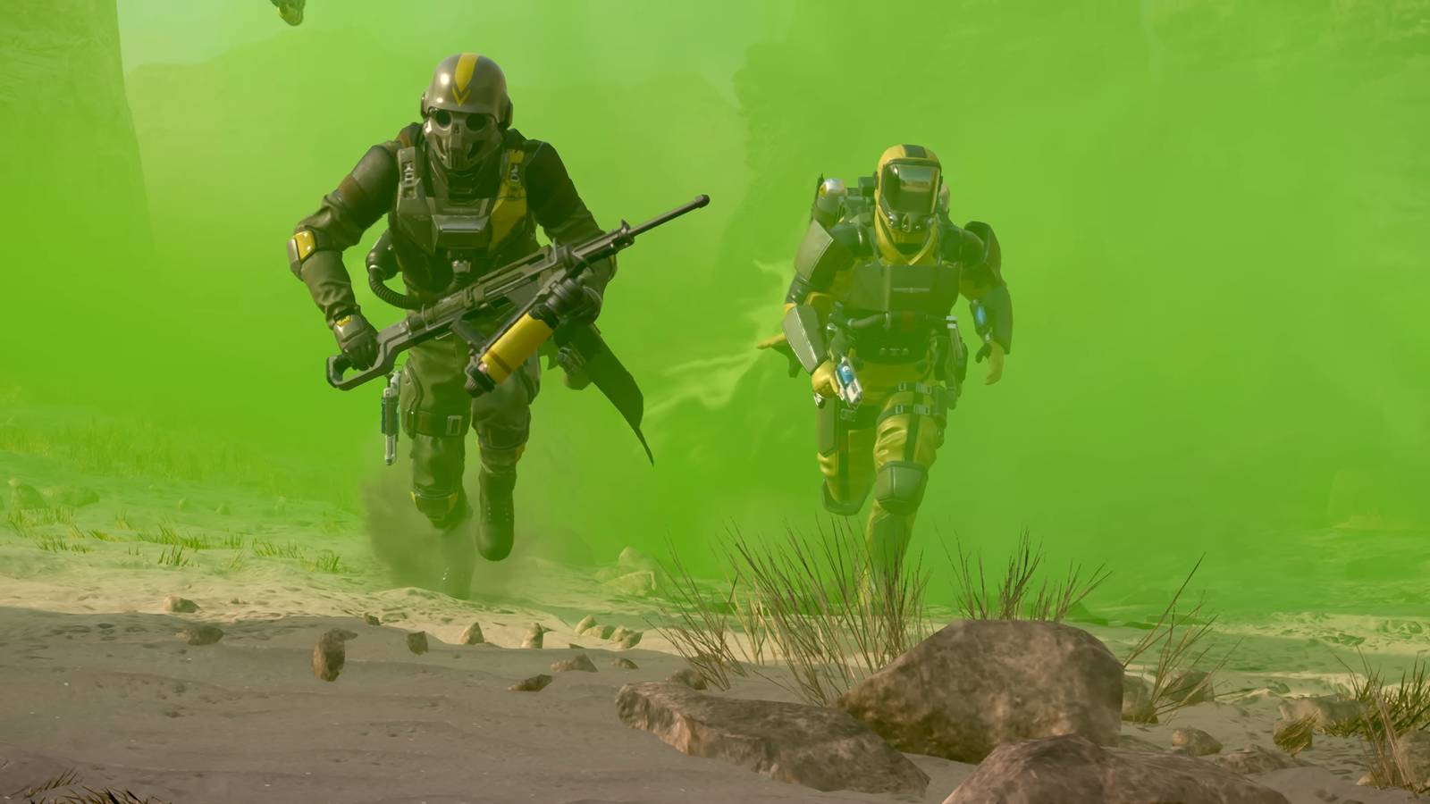 New armor sets from the Chemical Agents Warbond in Helldivers 2