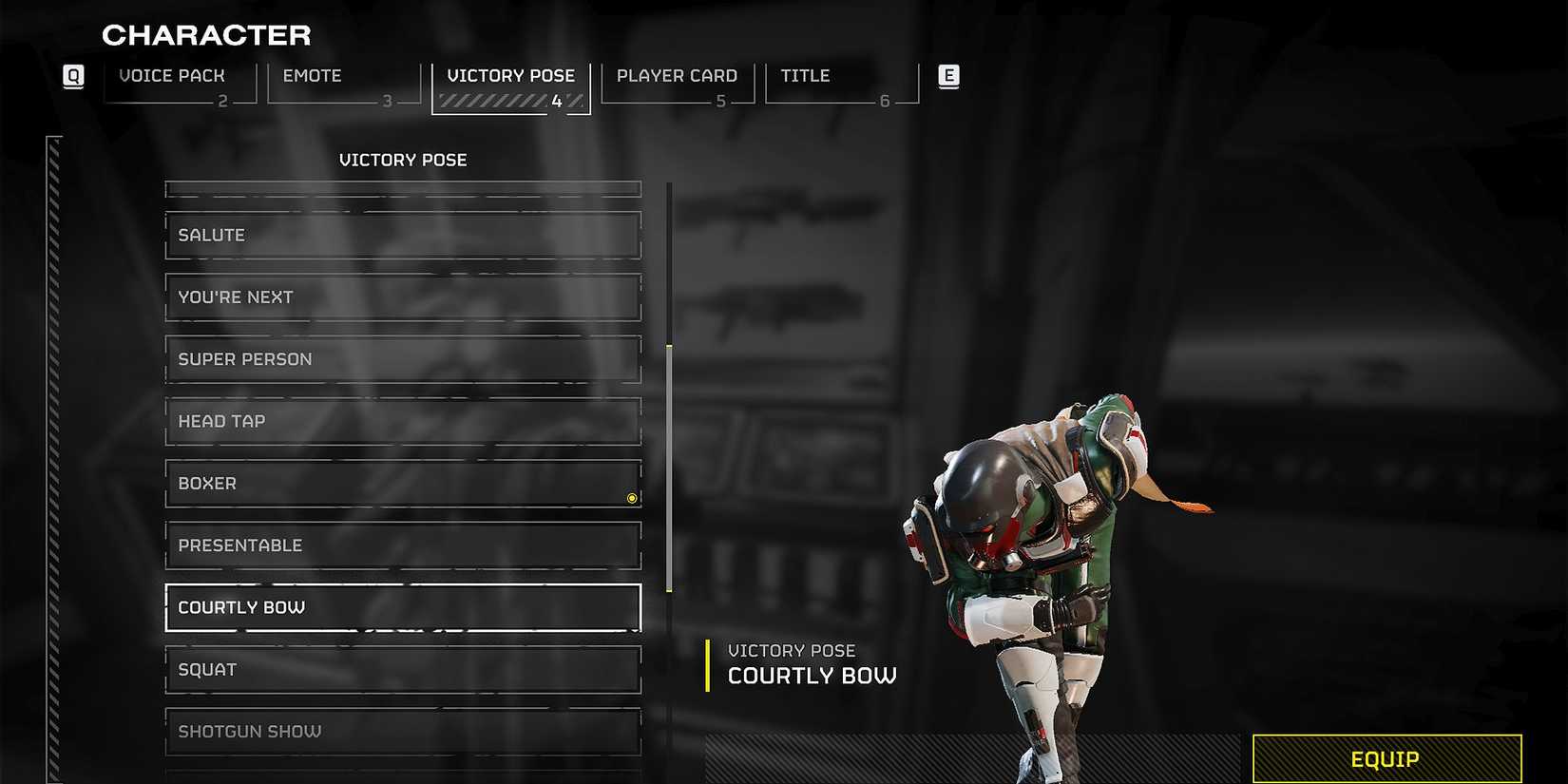 Helldivers 2 - Courtly Bow Victory Pose