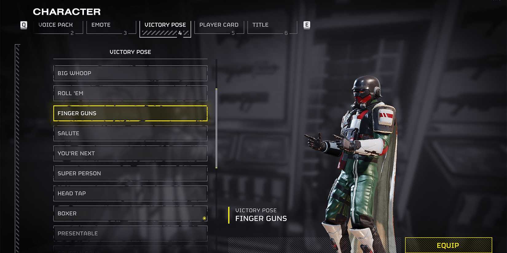 Helldivers 2 - Finger Guns Victory Pose