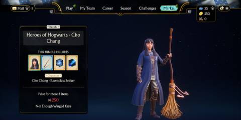 heroes of hogwarts cho chang bundle in quidditch champions