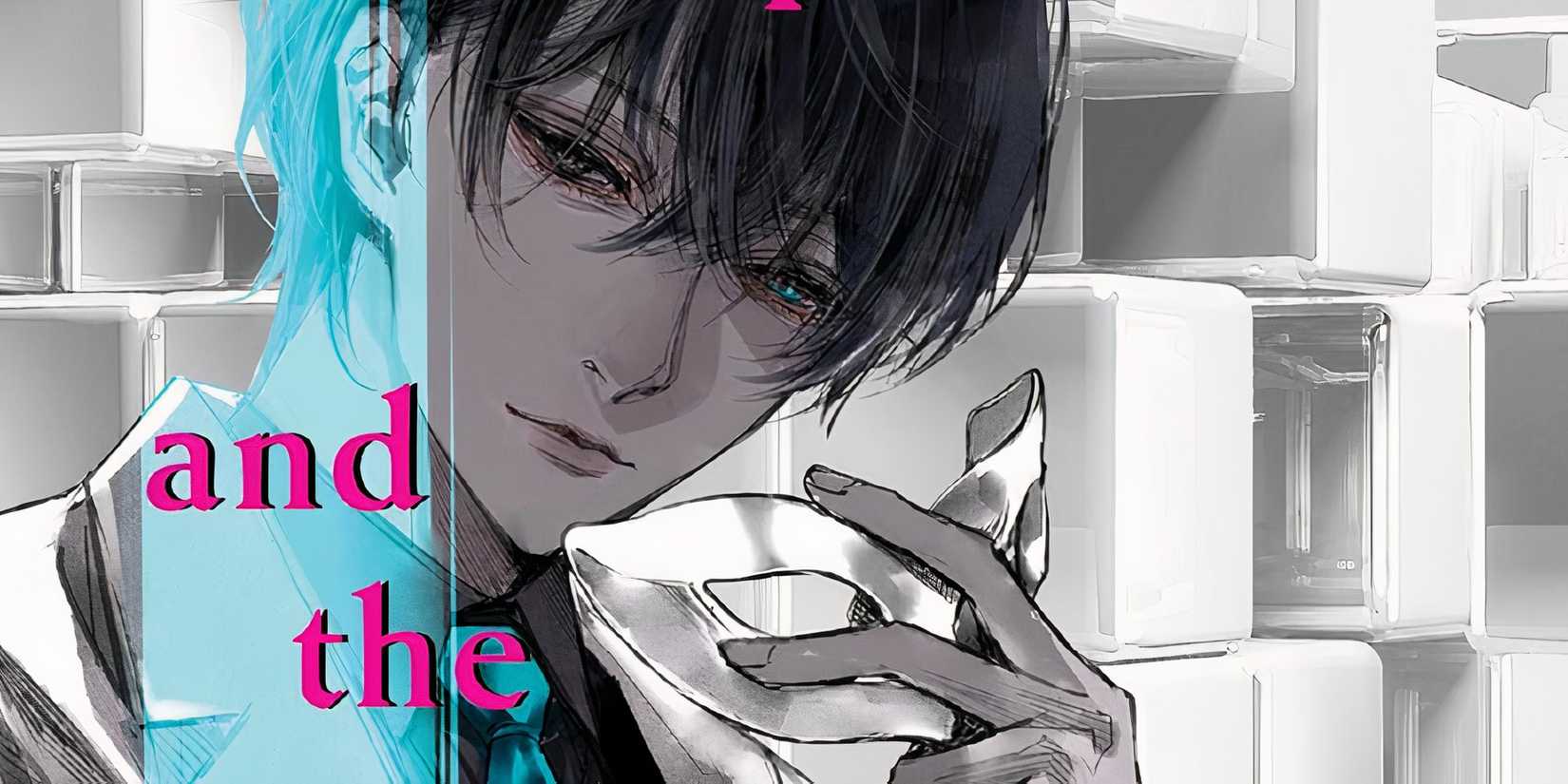 Higano from Masquerade and the Nameless Women holding a mask in his hand.