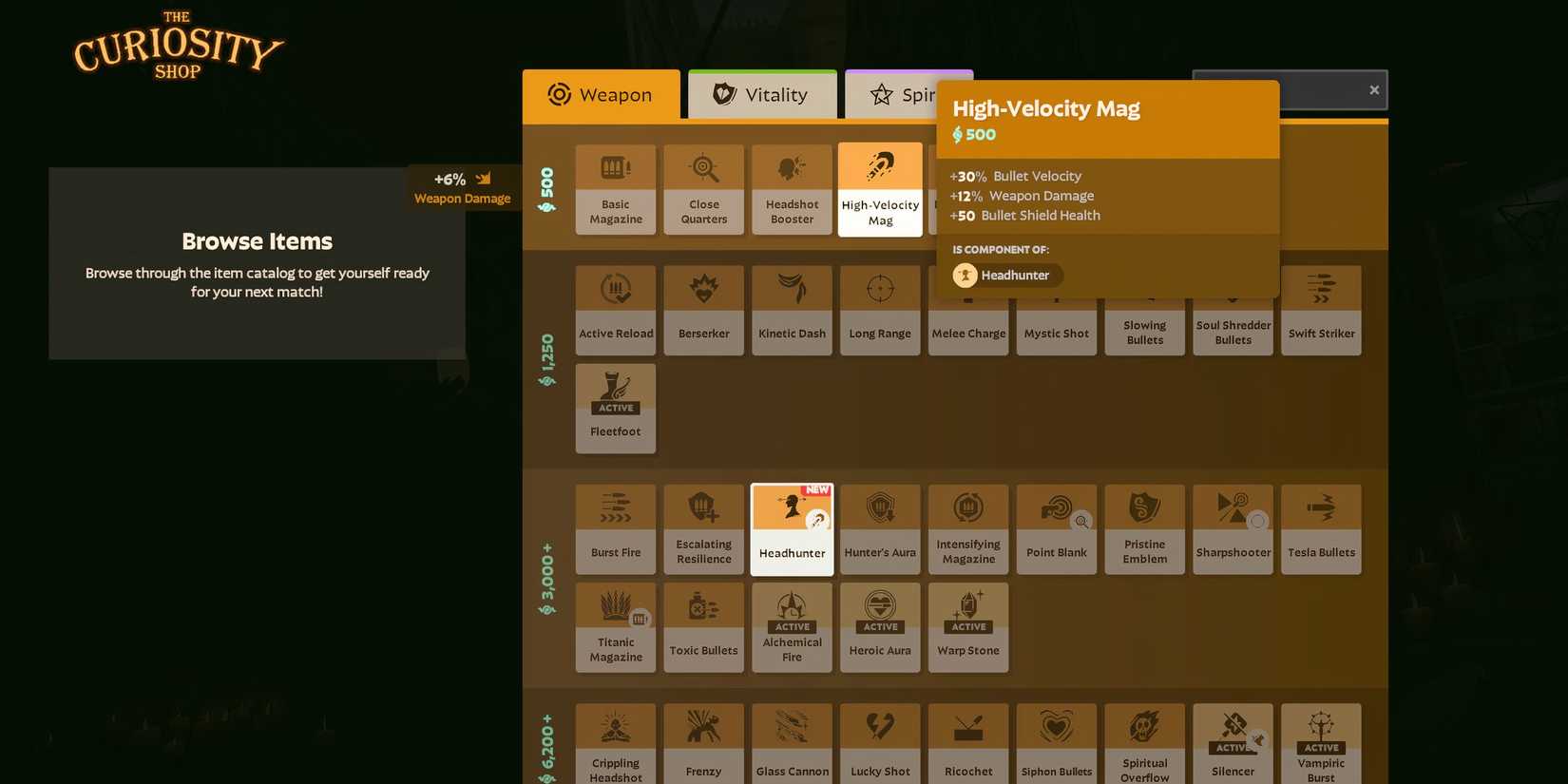 High Velocity Mag item in Deadlock