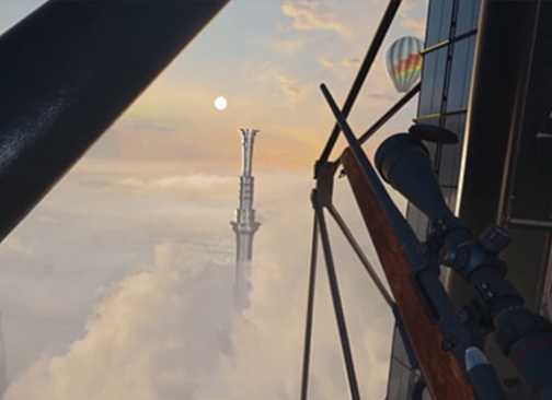 Hitman VR - Agentt 47 with a sniper rifle