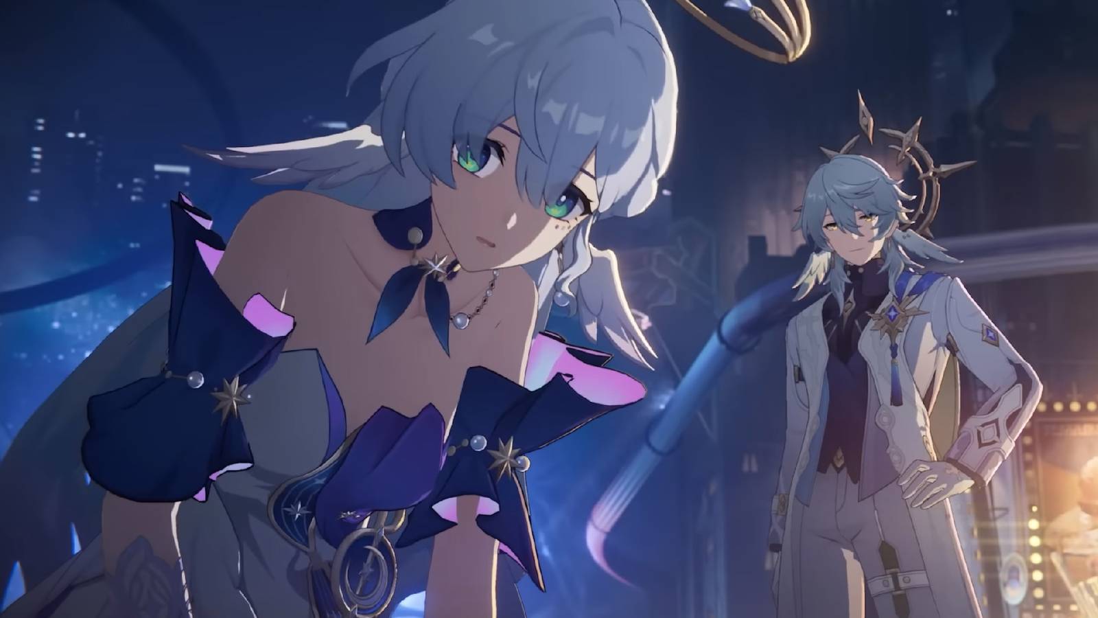 A screenshot from Honkai: Star Rail showing Robin and Sunday.