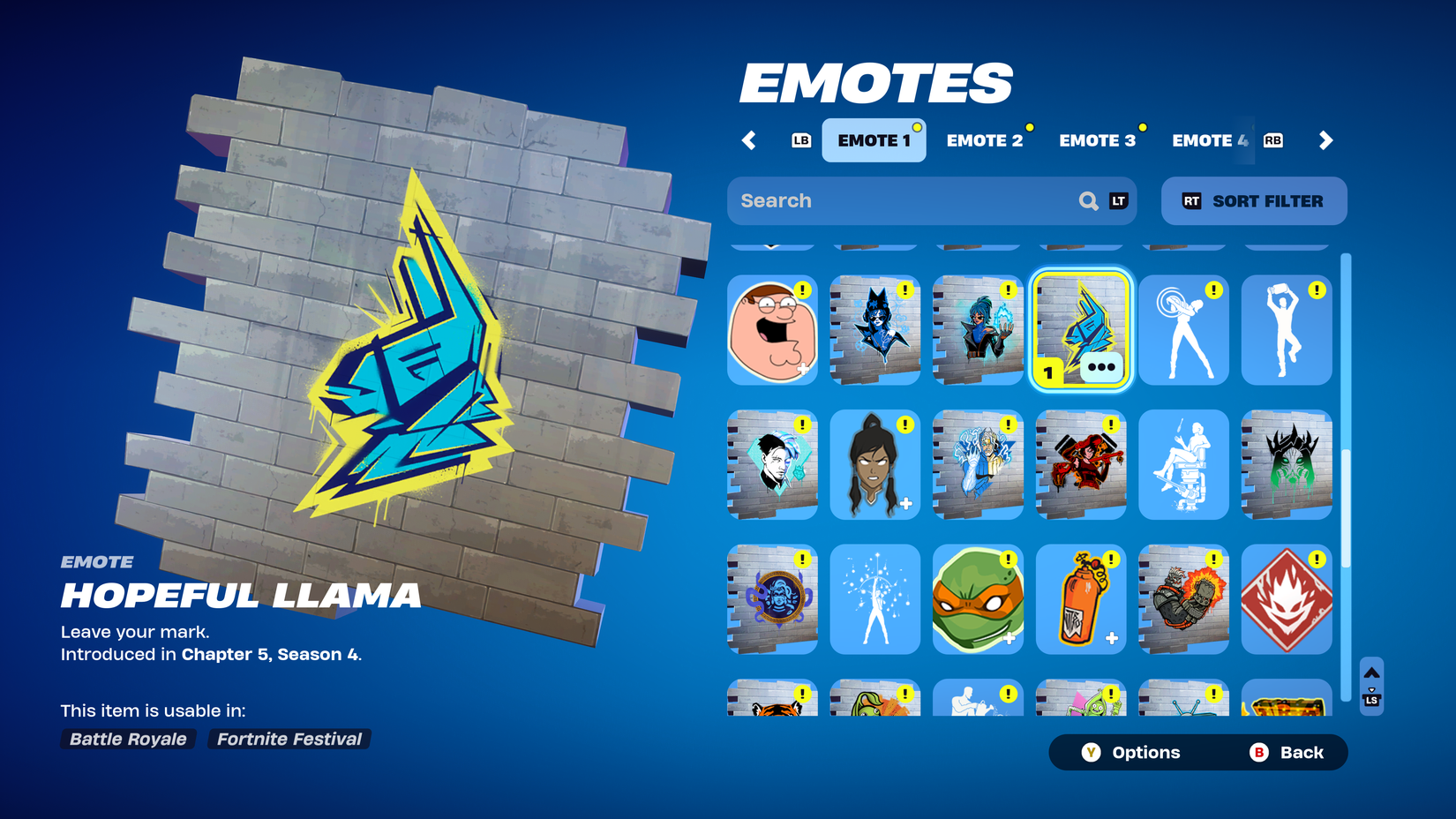 hopeful llama spray fortnite