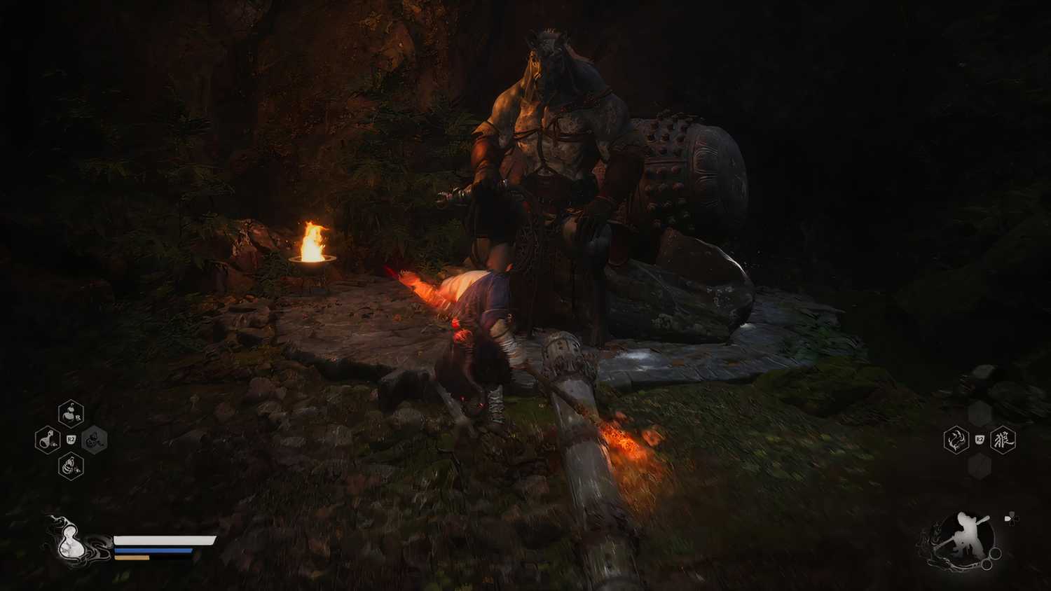 Horse Guai Chapter 1 interaction in Black Myth Wukong