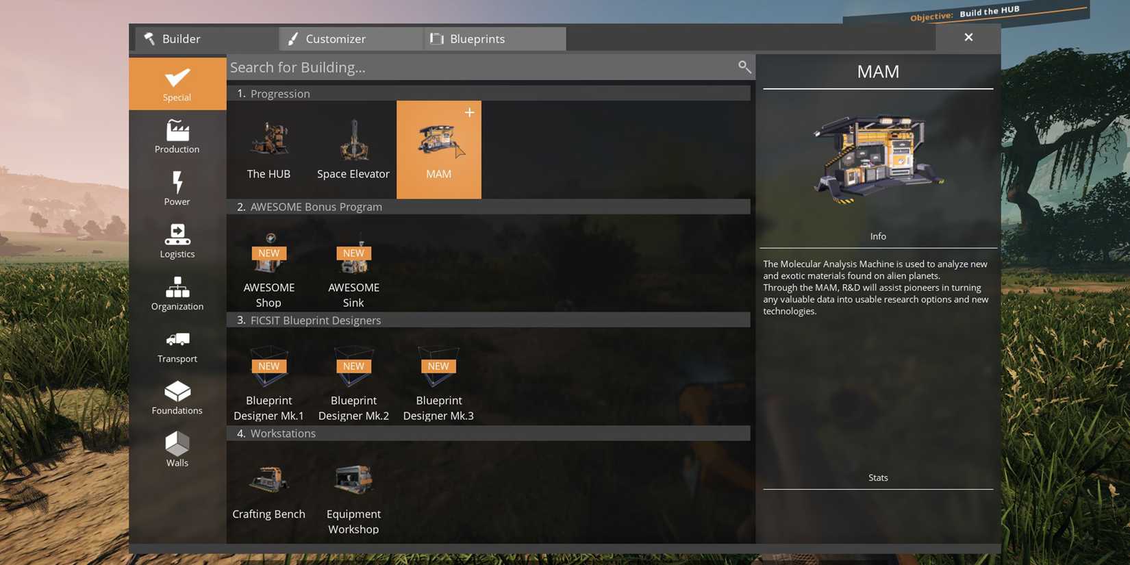 How to Craft the MAM in Satisfactory