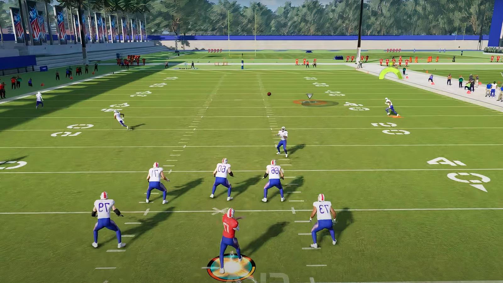Touch Pass Play in NFL 25