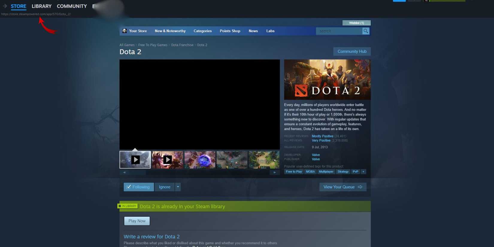 how to enable dota 2 console from steam