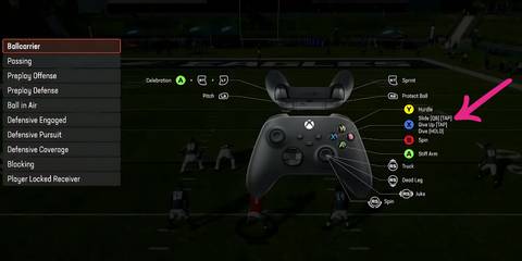 QB Slide Button in NFL 25
