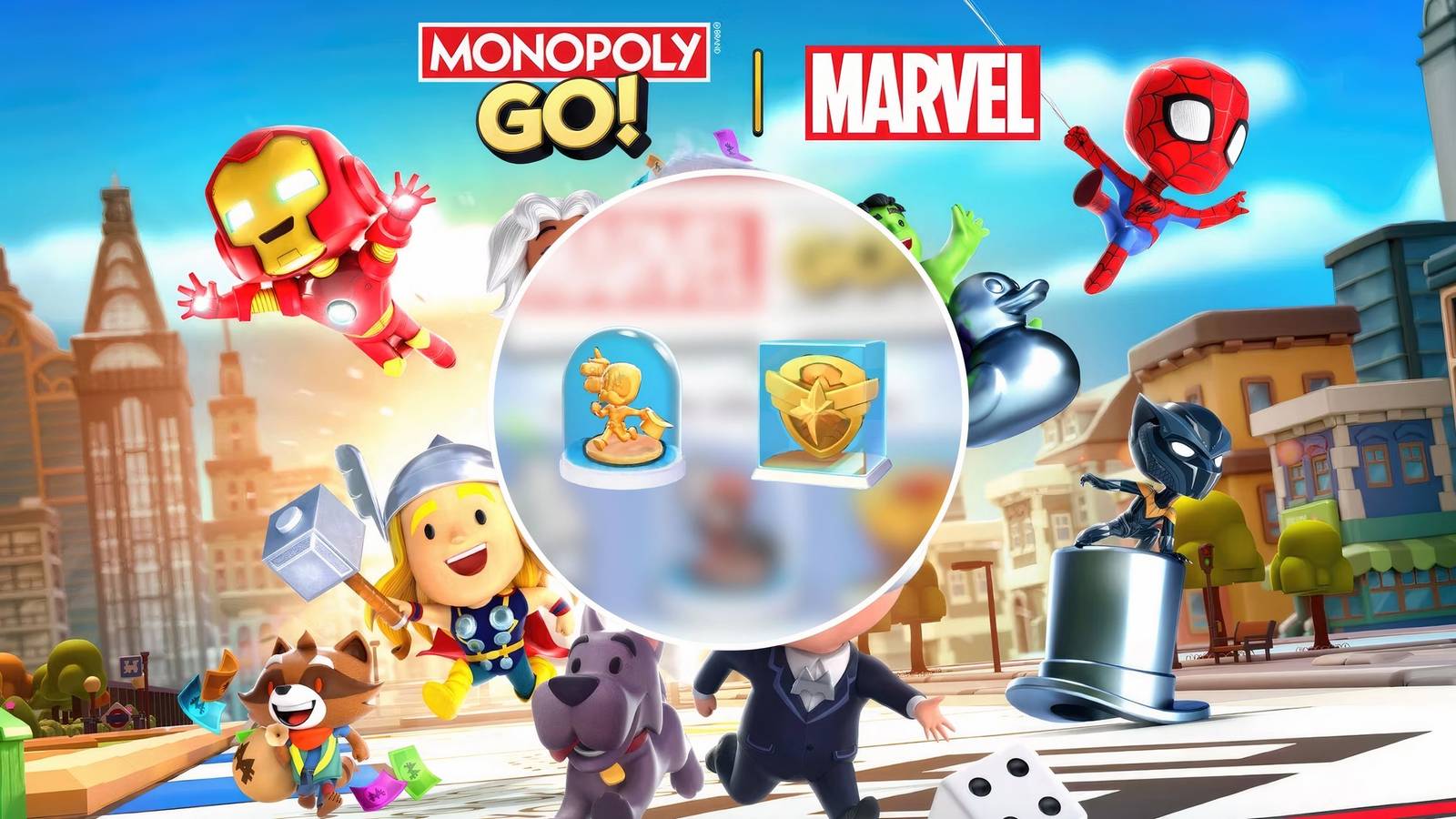 How to Get Gold Captain Marvel Shield And Gold Deadpool Token in Monopoly GO