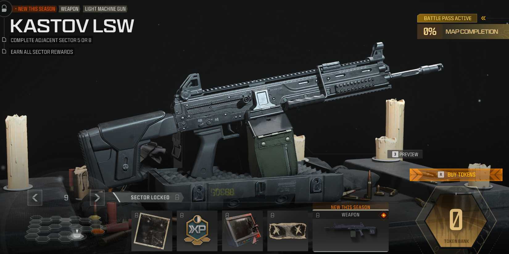 Screenshot showcasing how to unlock the Kastov LSW in Modern Warfare 3 and Warzone 
