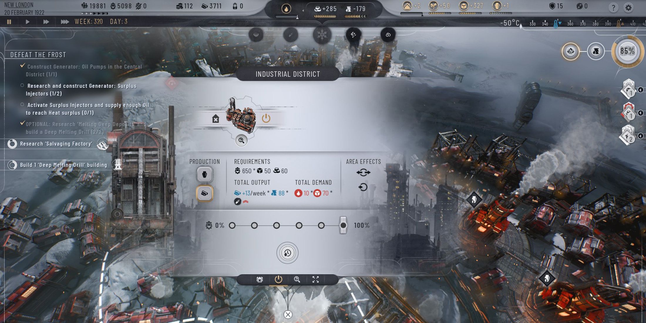 How to Use Coal Liquefaction Factor in Frostpunk 2