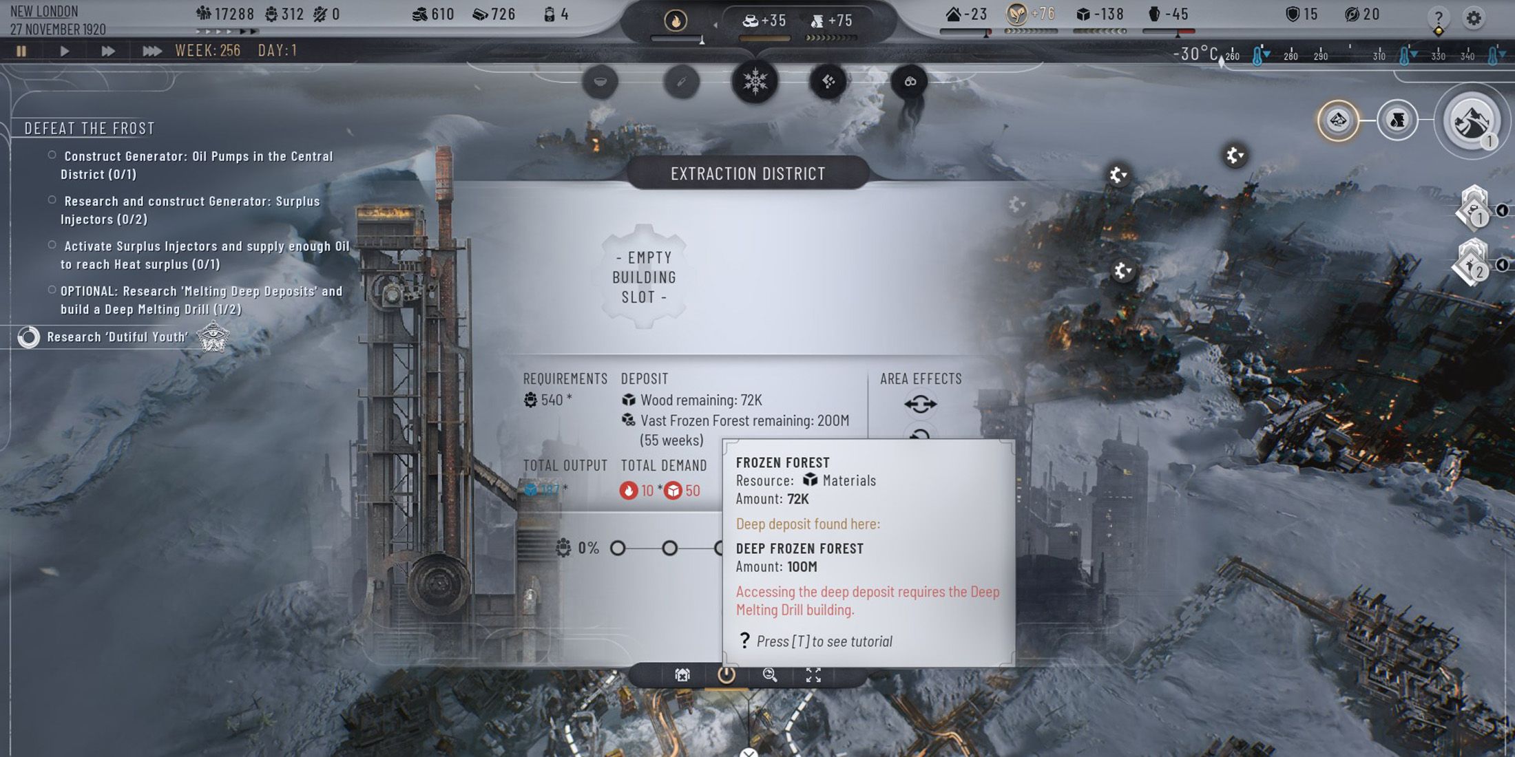 How to Use the Deep Melting Drill in Frostpunk 2