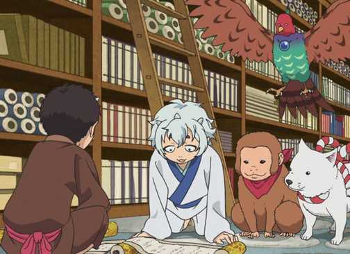 Hozuki's Coolheadedness - two characters sitting down